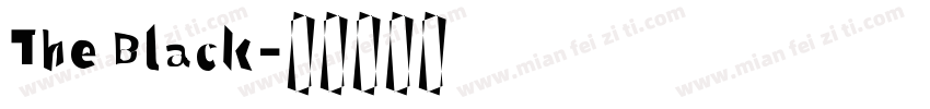 The Black字体转换